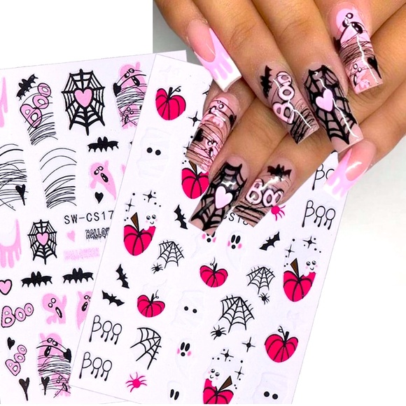 Fall Autumn Nail decals- Halloween, 4 different sheets - Picture 4 of 6